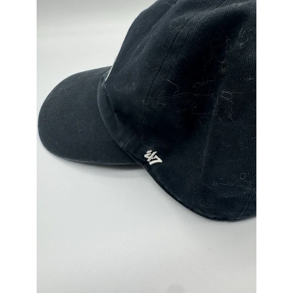 Kansas City Chiefs Hat 47 Brand Black Clean UP Cotton Dad One Size Adjustable